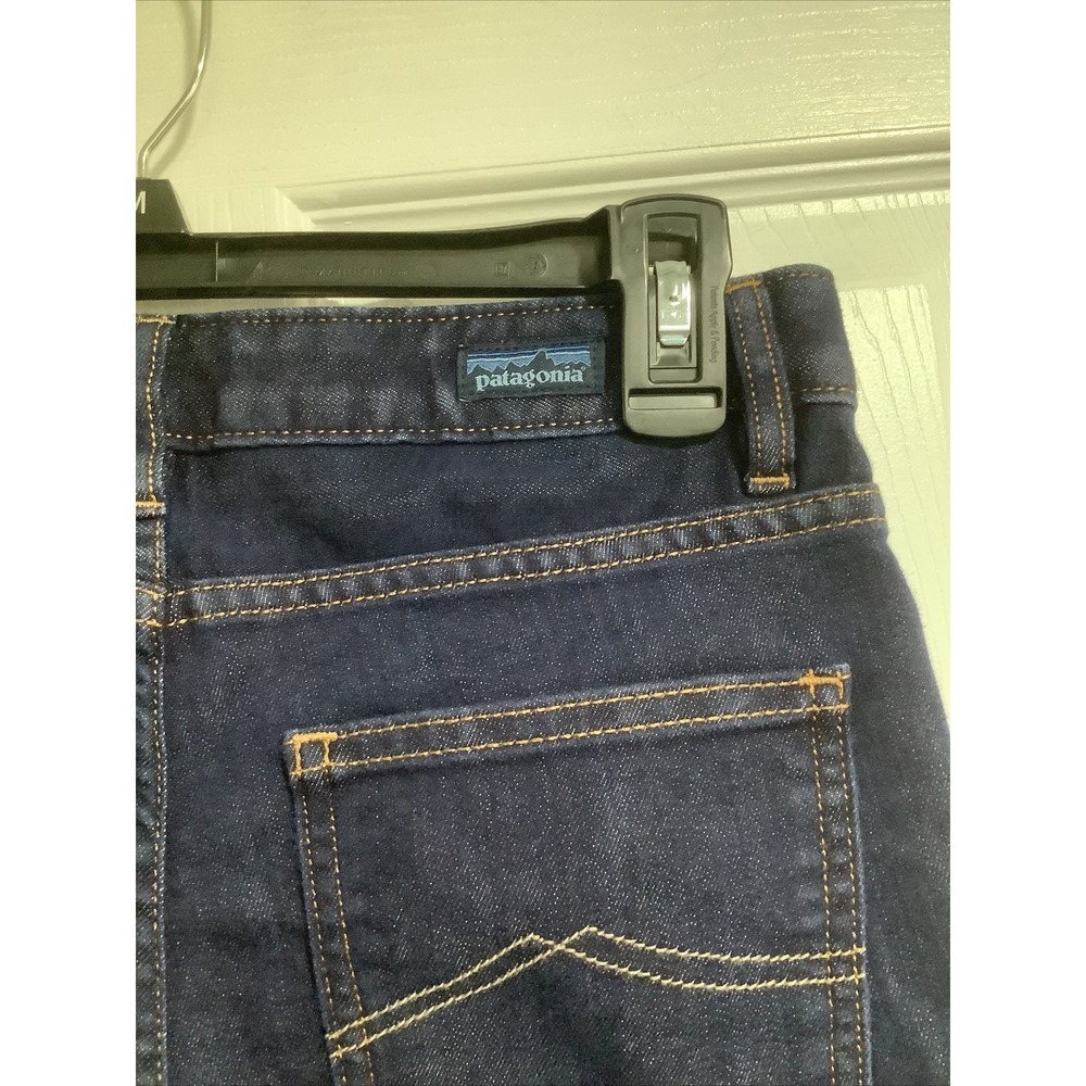 Patagonia Jeans Womens 24 Blue Straight Slim Regular Rise Organic Cotton Denim - Picture 3 of 10